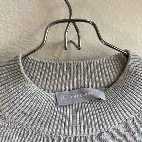 Everlane Cotton Mockneck Crop Sweater - Picture 3 of 4